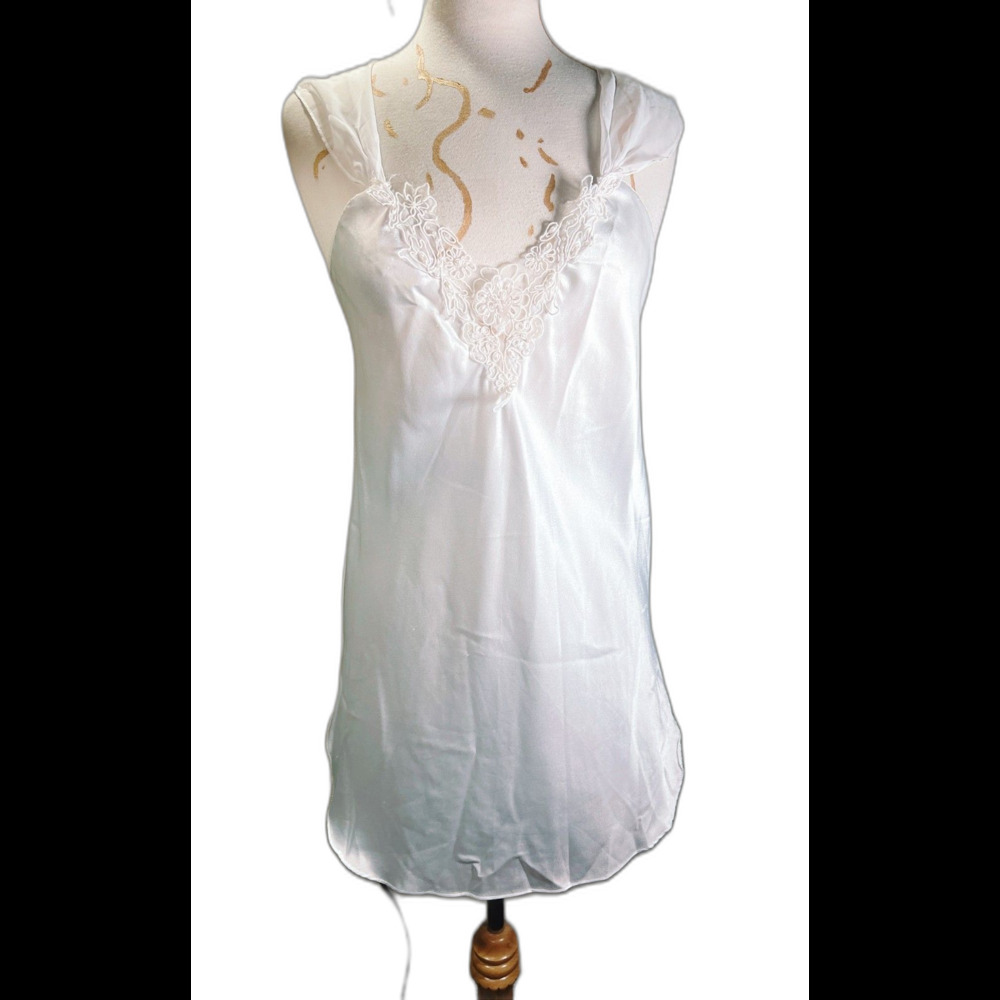 Intimate Affair Nightgown Size S Vintage 80's Satin Dreams Boudoir Chic Lingerie
